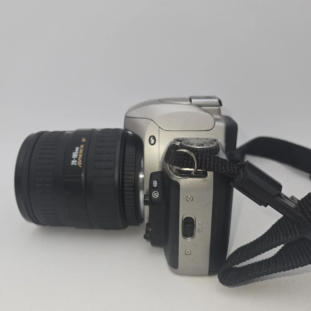 Nikon N65 35mm SLR Camera Kit 2‎ Sigma Zoom Lenses Filters Bag Box Manuals AS IS